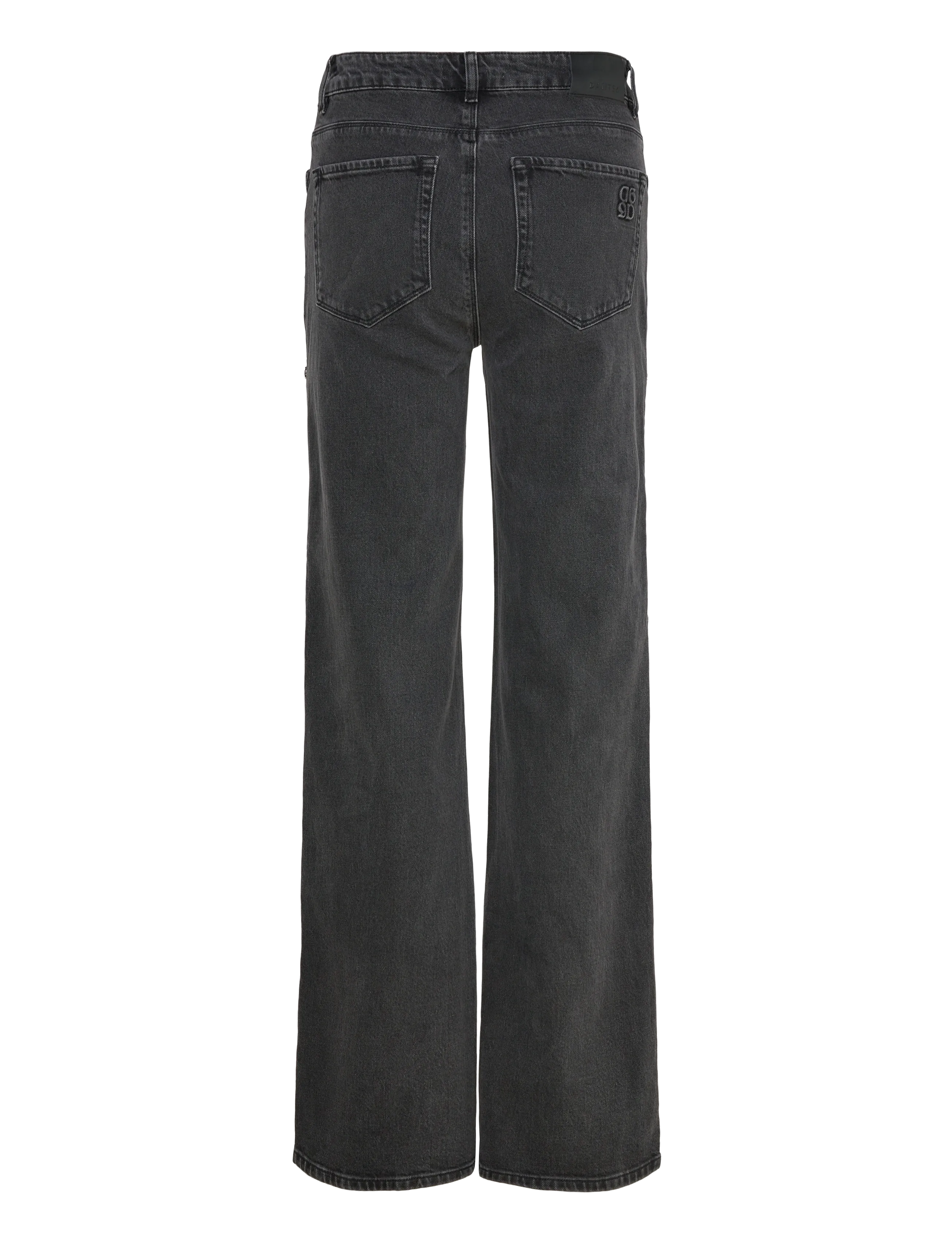 Dante6 - Dante6-Belvina button up wide leg jeans - vida jeans - washed black - 2
