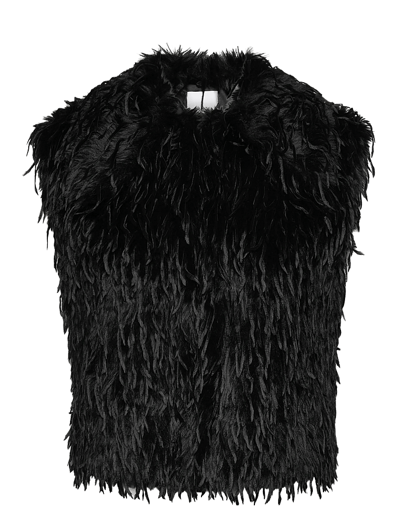 Dante6 - Dante6-Frisson featherlook waistcoat - gestrickte westen - raven - 0