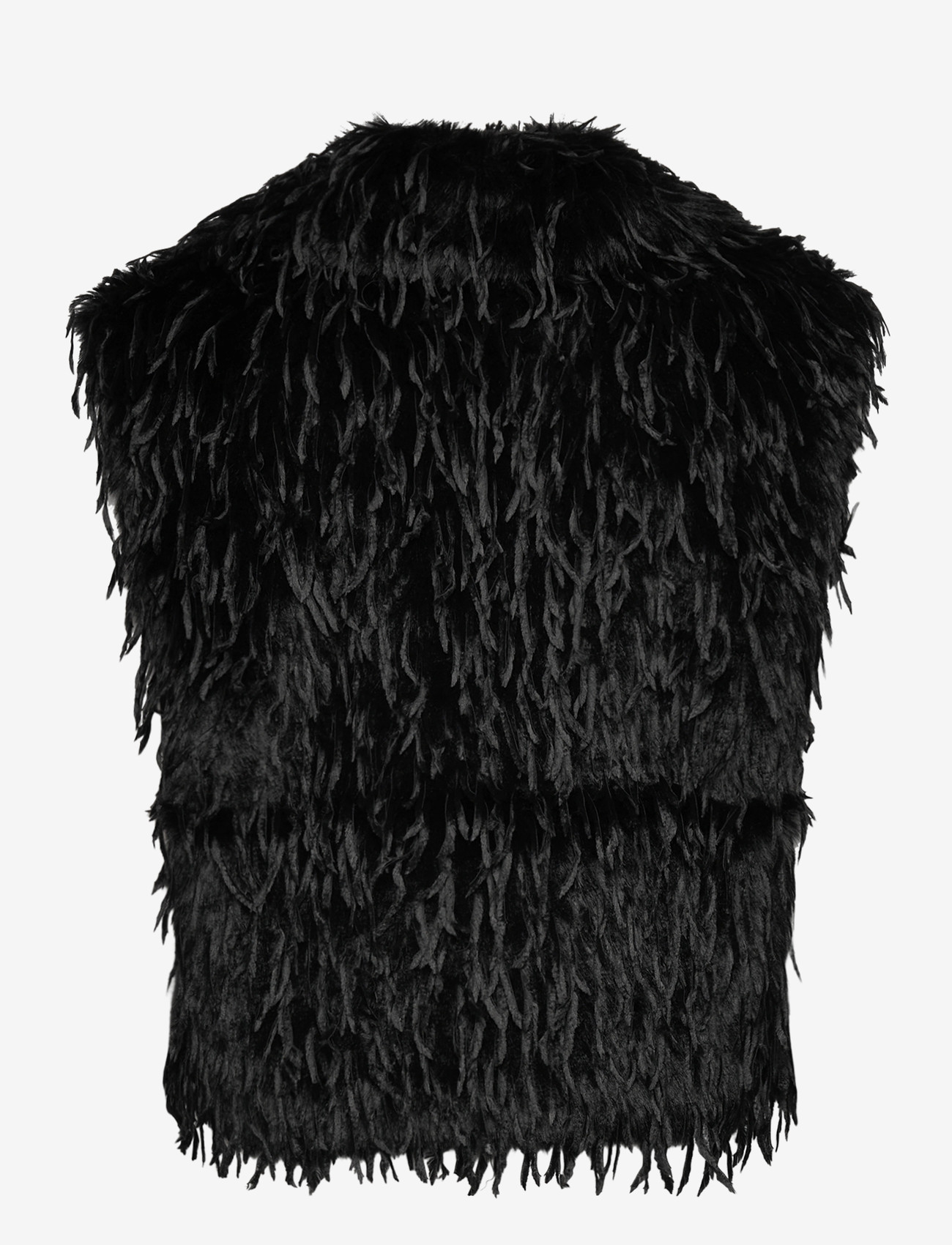 Dante6 - Dante6-Frisson featherlook waistcoat - knitted vests - raven - 1