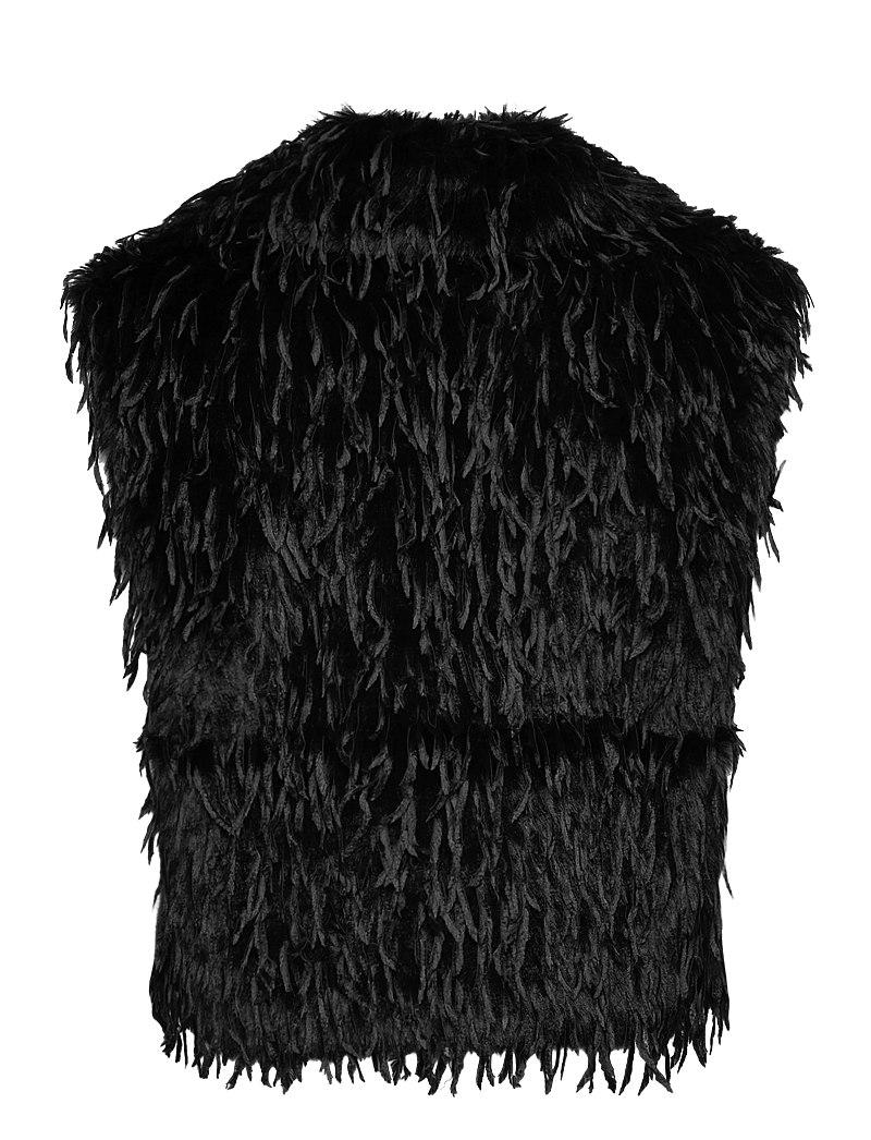 Dante6 - Dante6-Frisson featherlook waistcoat - gestrickte westen - raven - 1