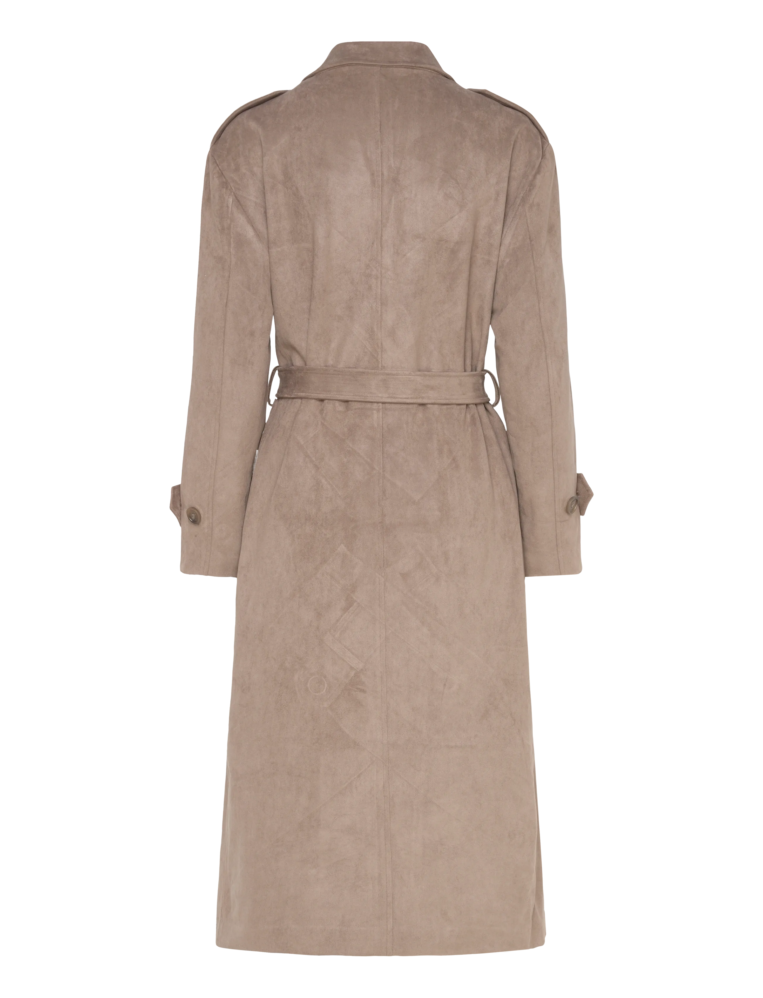 Dante6 - Dante6-Solen faux suede trenchcoat - trenchcoats - stone - 2