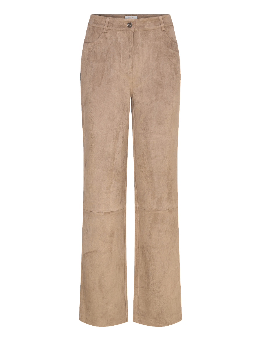 Dante6 - Dante6-Carmen faux suede pants - hose mit geradem bein - stone - 0