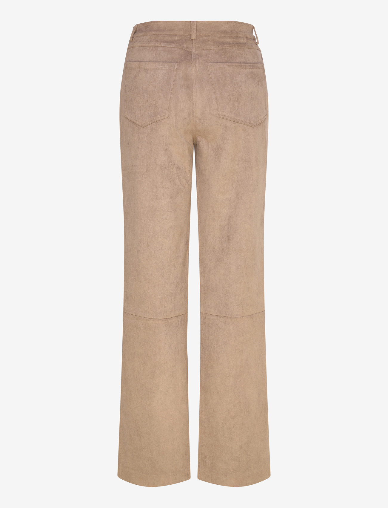 Dante6 - Dante6-Carmen faux suede pants - bukser med lige ben - stone - 1