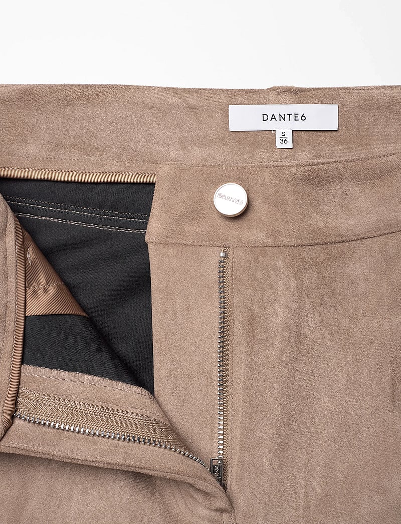 Dante6 - Dante6-Carmen faux suede pants - bukser med lige ben - stone - 3
