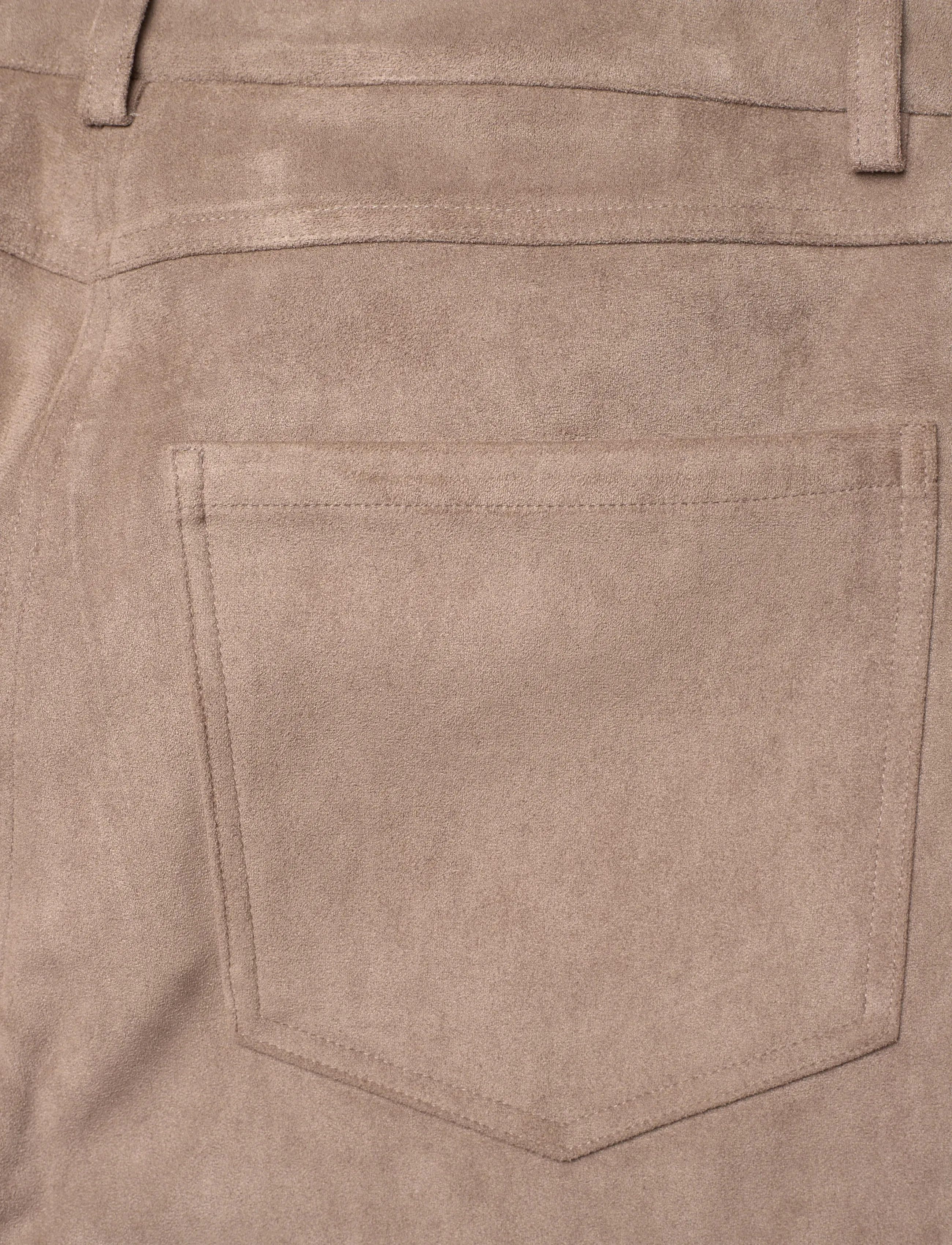 Dante6 - Dante6-Carmen faux suede pants - buxur með beinum skálmum - stone - 4