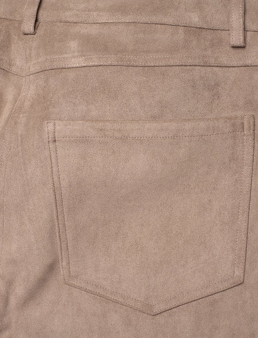 Dante6 - Dante6-Carmen faux suede pants - hose mit geradem bein - stone - 4