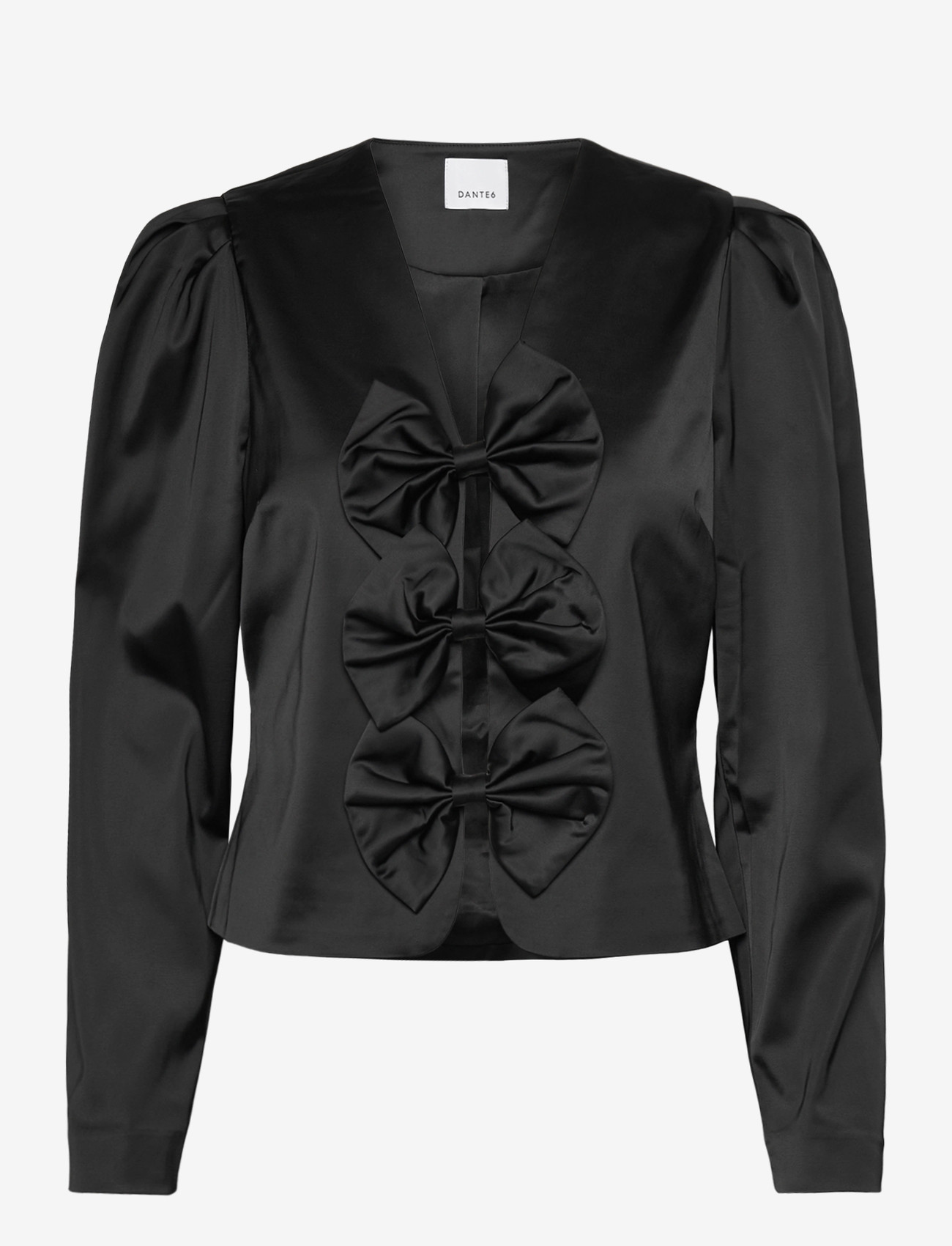 Dante6 - Dante6-Soralla bow detail top - långärmade blusar - raven - 0