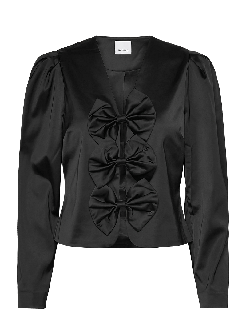 Dante6 - Dante6-Soralla bow detail top - långärmade blusar - raven - 0