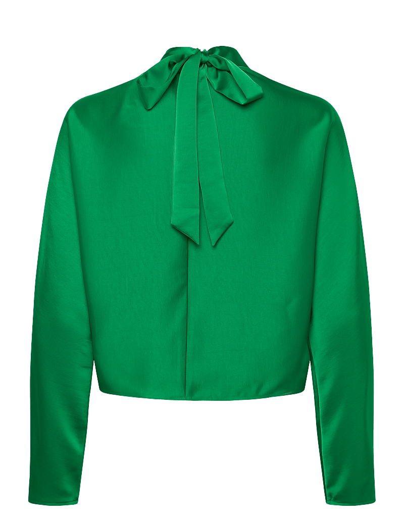 Dante6 - Dante6-Lorelle satin bow top - langärmlige blusen - ultra green - 1