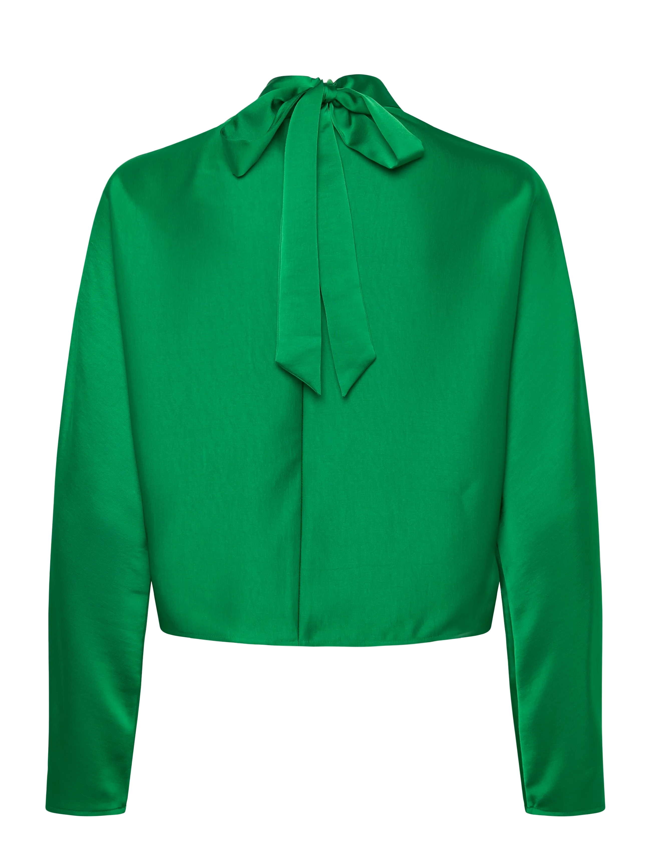 Dante6 - Dante6-Lorelle satin bow top - pikkade varrukatega pluusid - ultra green - 1