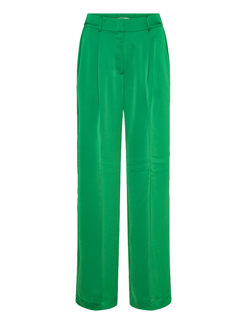 Dante6 - Dante6-Jules satin smart pants - laia säärega püksid - ultra green - 0