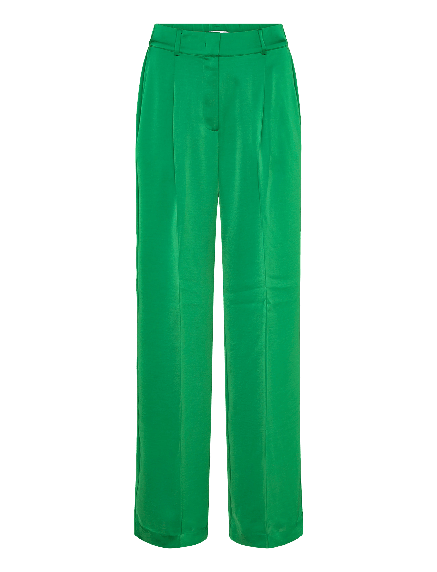 Dante6 - Dante6-Jules satin smart pants - vida byxor - ultra green - 0