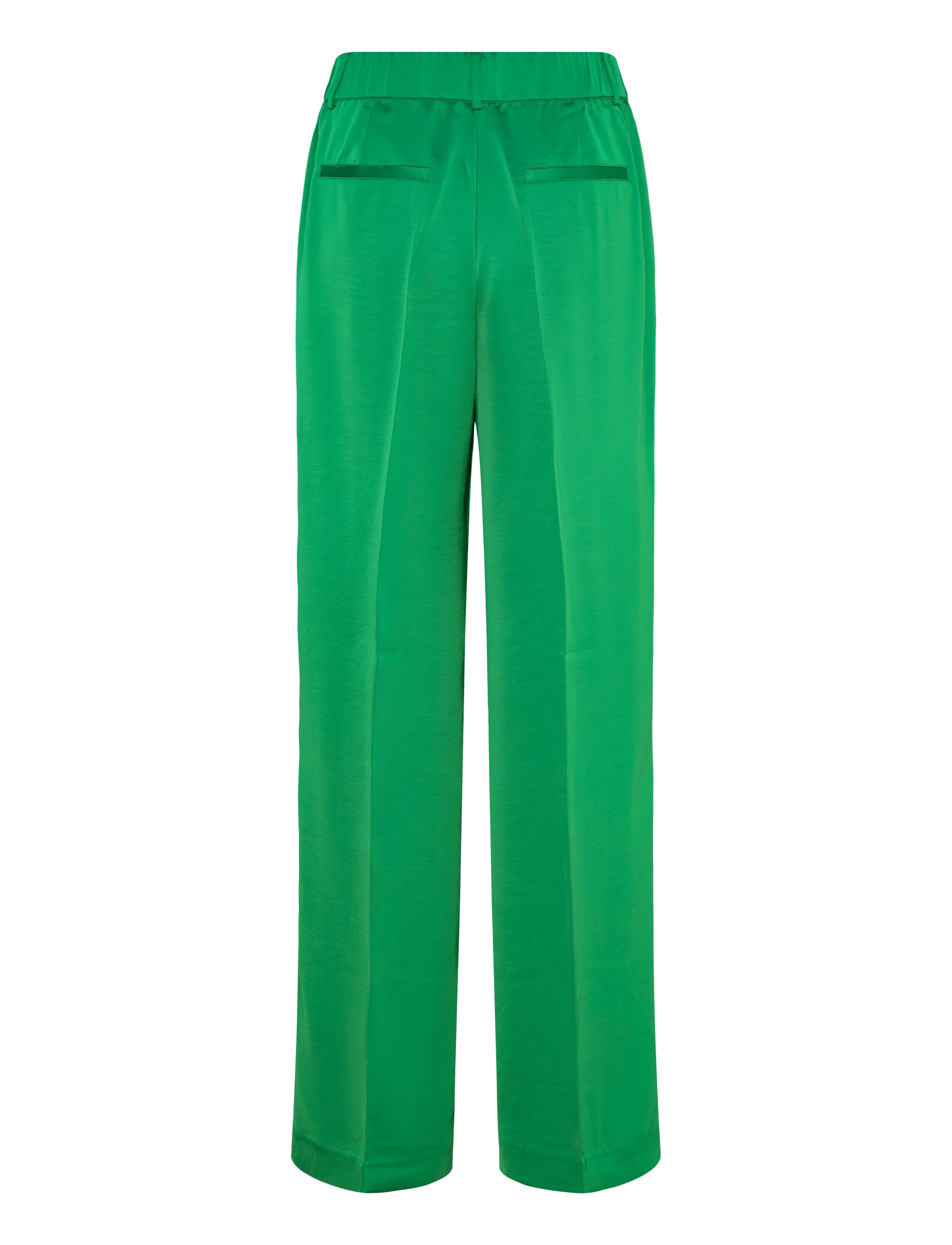 Dante6 - Dante6-Jules satin smart pants - wide leg trousers - ultra green - 1
