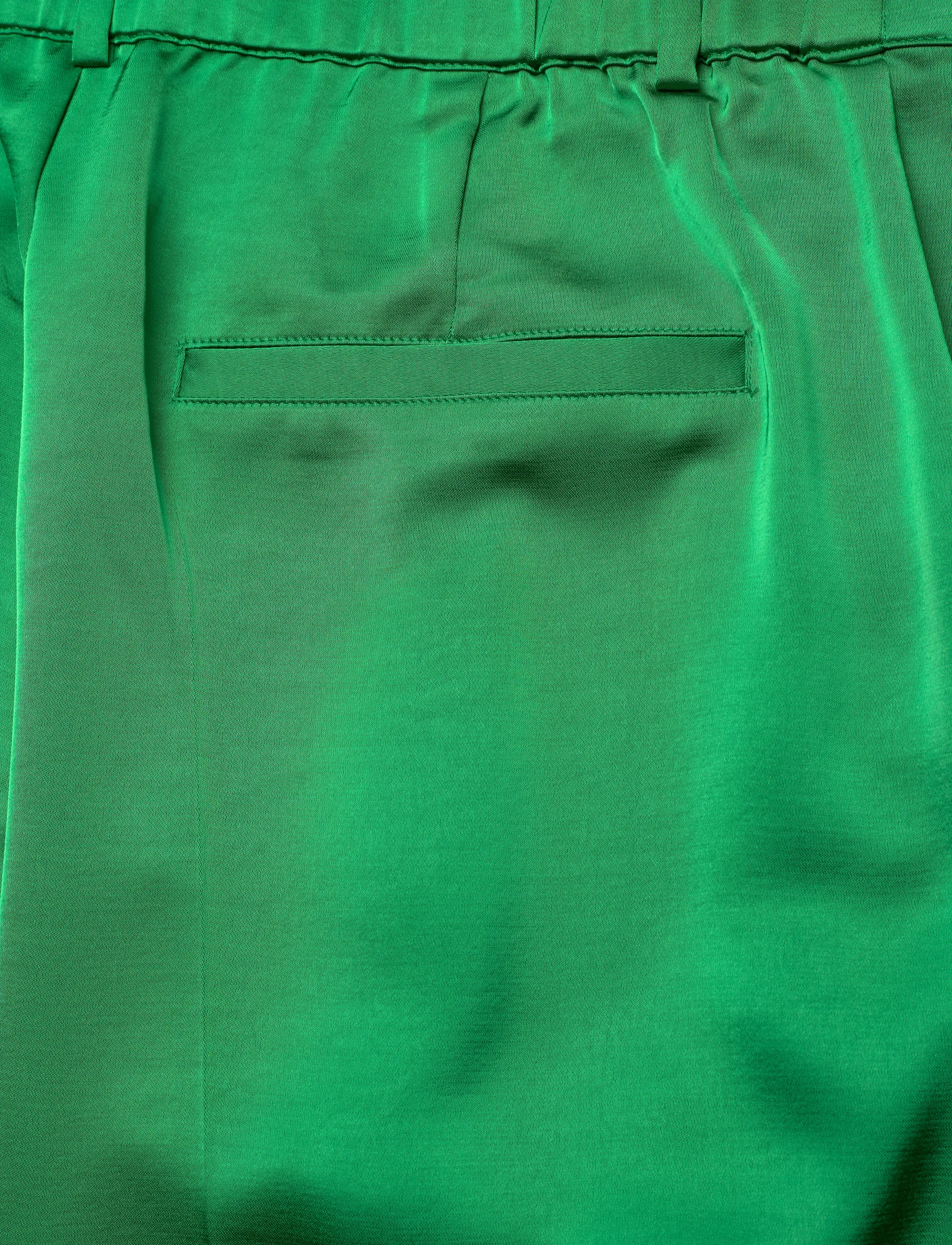 Dante6 - Dante6-Jules satin smart pants - wide leg trousers - ultra green - 4