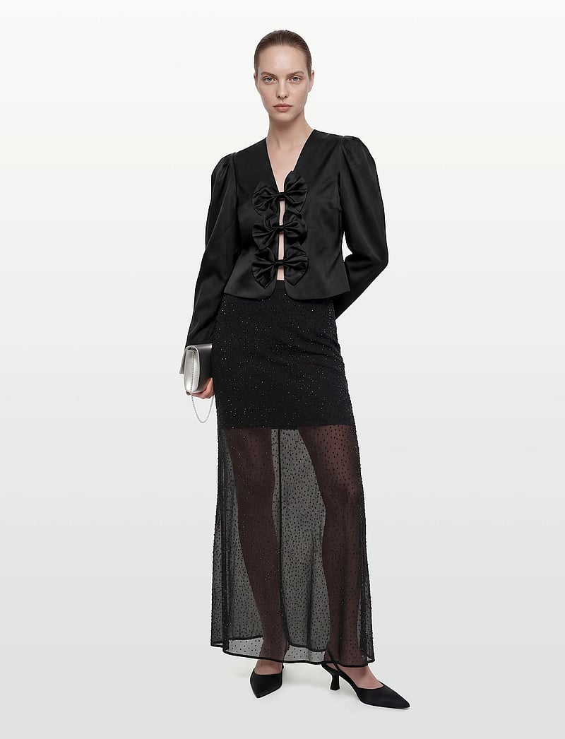 Dante6 - Dante6-Silao rhinestone skirt - pailletten-röcke - raven - 0
