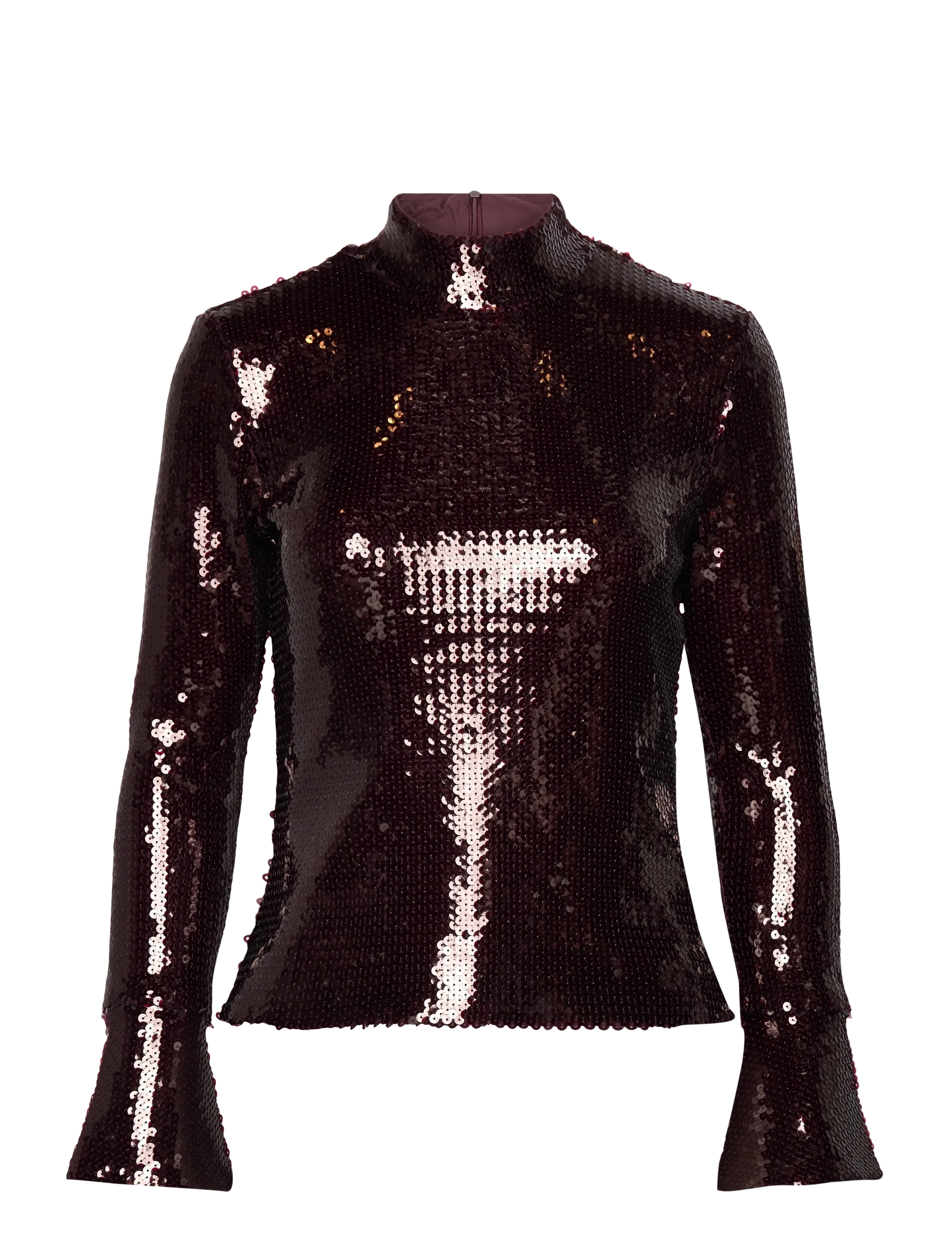 DANTE6 Dante6-Paige Sequins Oberteil Burgundy - 38 - Damen