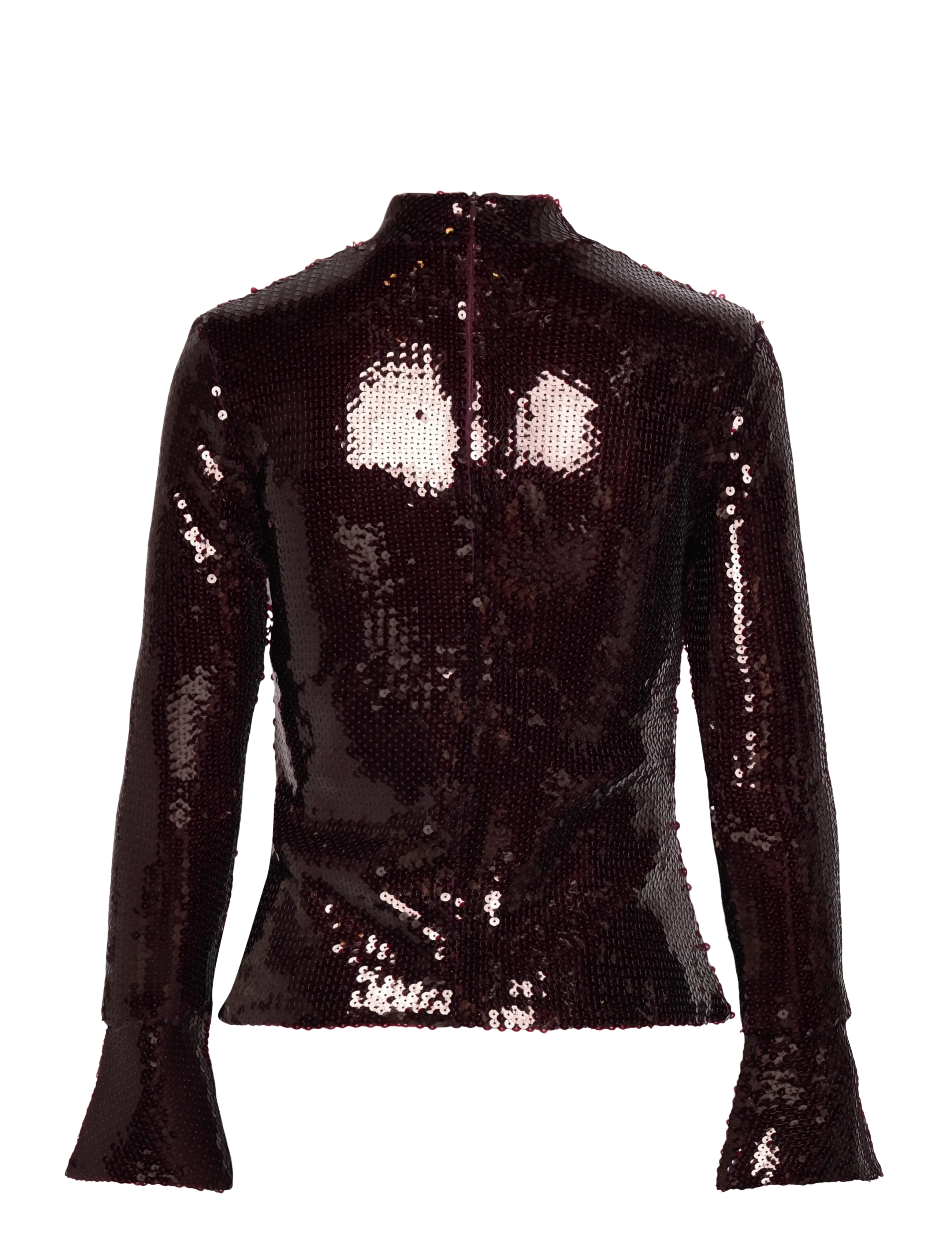 Dante6 - Dante6-Paige sequins top - festtoppe - dark cherry - 2