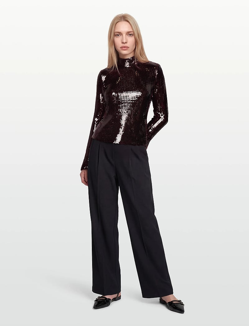 Dante6 - Dante6-Paige sequins top - særlige begivenheder - dark cherry - 0