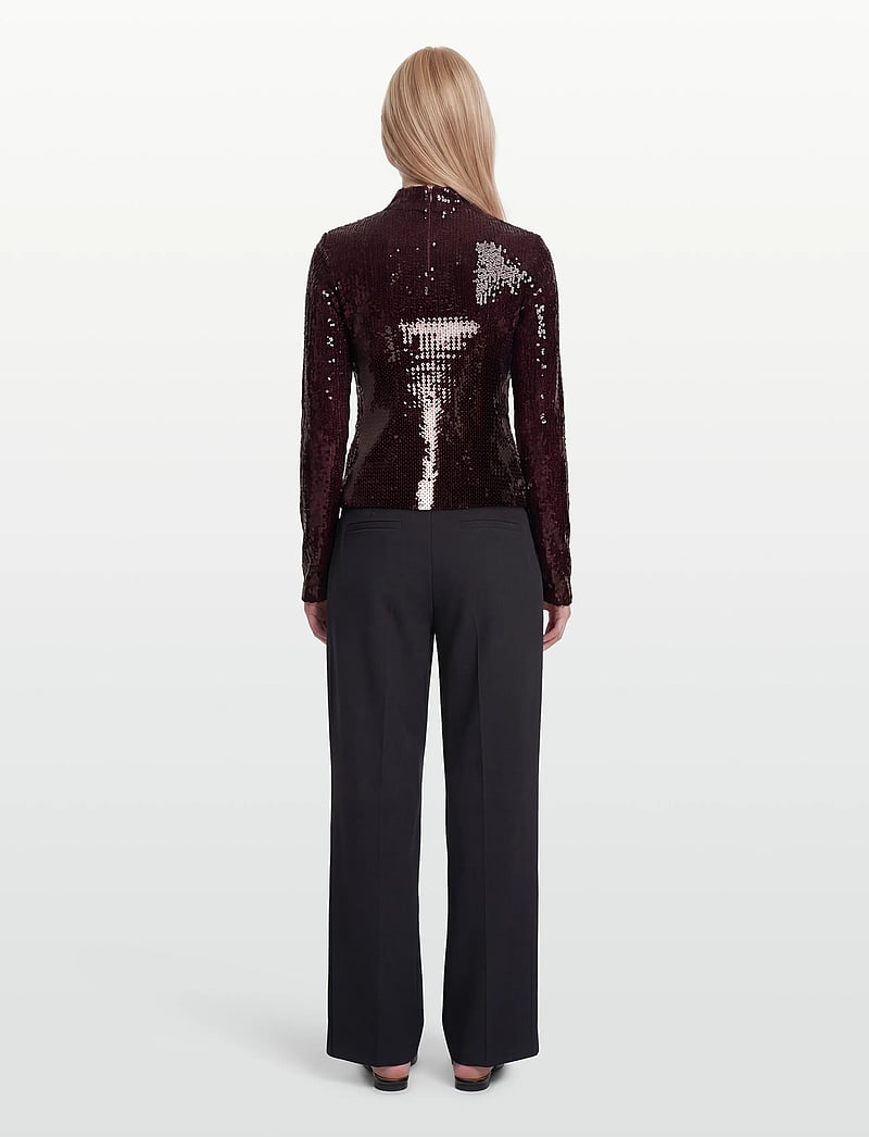 Dante6 - Dante6-Paige sequins top - særlige begivenheder - dark cherry - 4