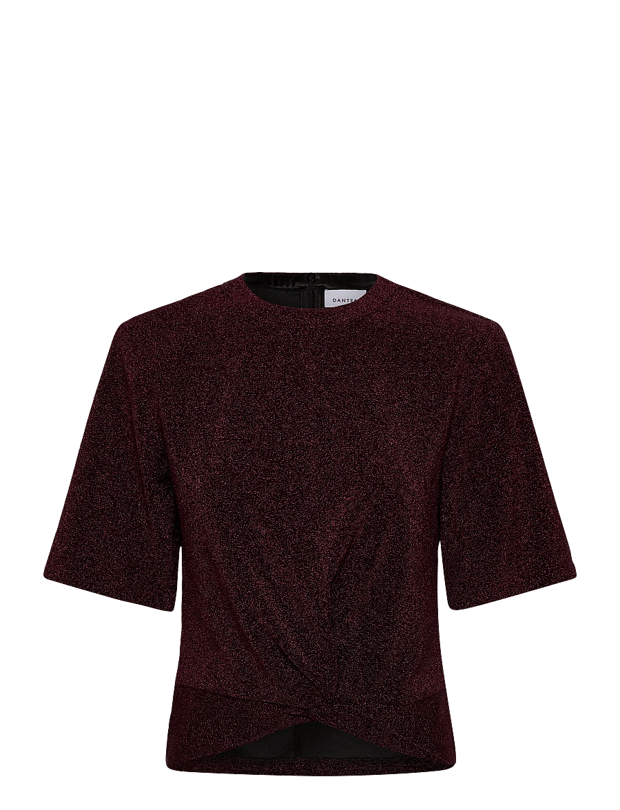 Dante6 - Dante6-Fantina lurex top - t-shirts - dark cherry - 1