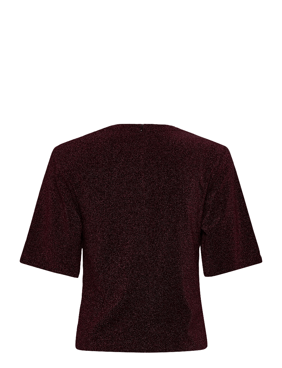 Dante6 - Dante6-Fantina lurex top - t-shirts - dark cherry - 2