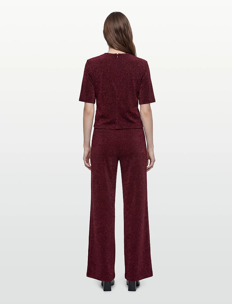 Dante6 - Dante6-Fantina lurex top - t-särgid - dark cherry - 4