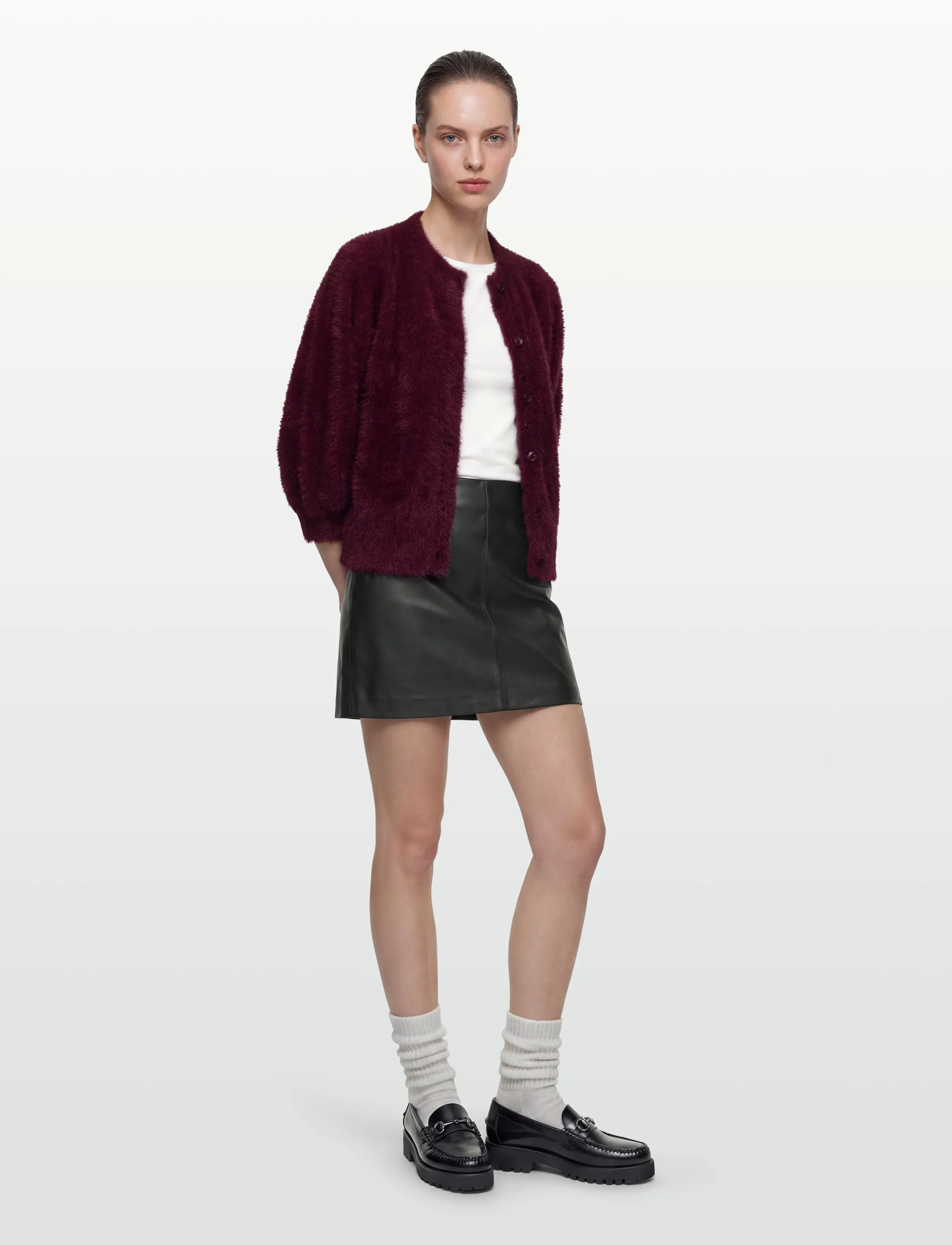 Dante6 -Meganne Cardigan, XL, Knitwear, Burgunderrot - Cardigans, Frauen