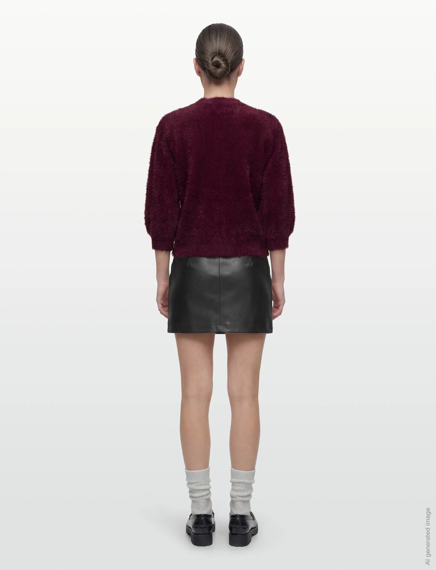 Dante6 - Dante6-Meganne cardigan - cardigans - mulberry red - 4