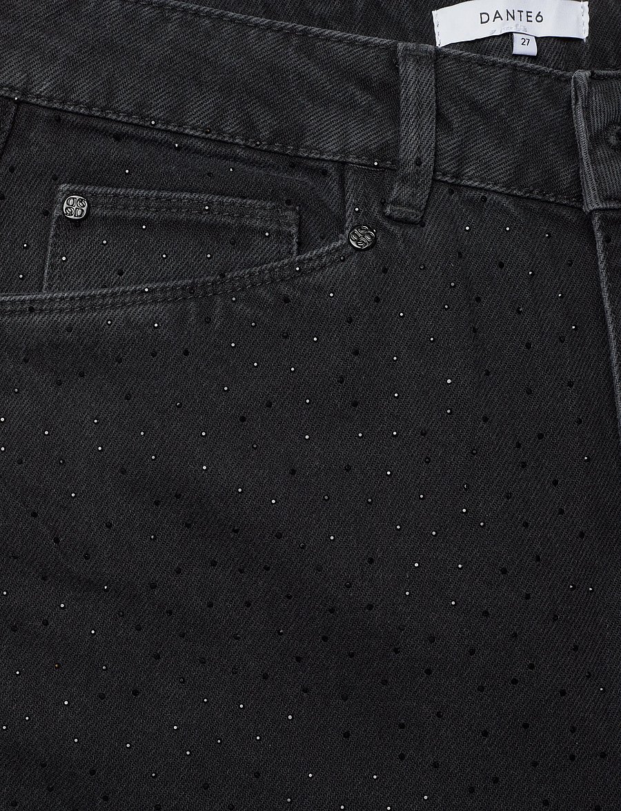 Dante6 - Dante6-Gaia rhinestone jeans - barrel jeans - washed black - 2
