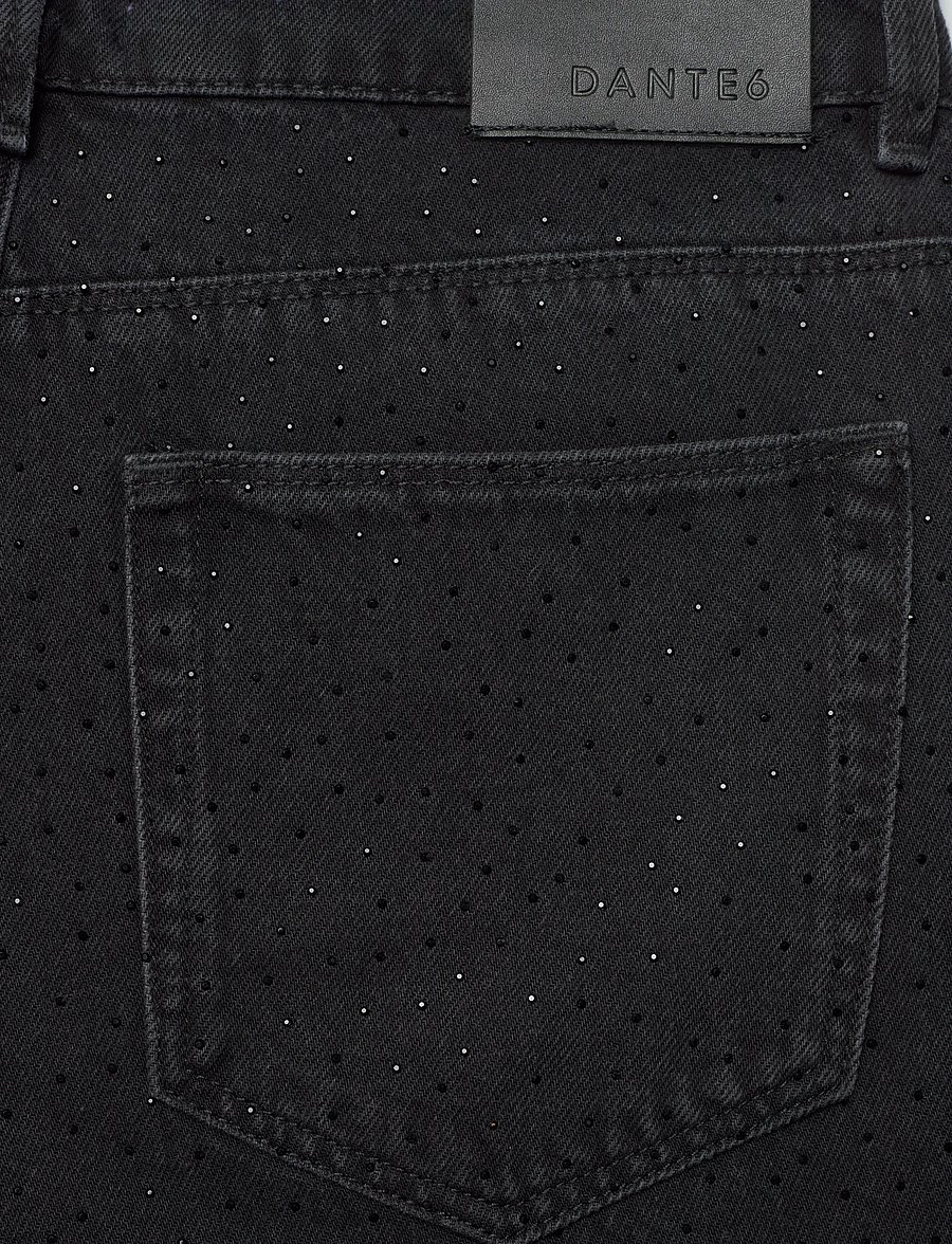 Dante6 - Dante6-Gaia rhinestone jeans - barrel jeans - washed black - 4