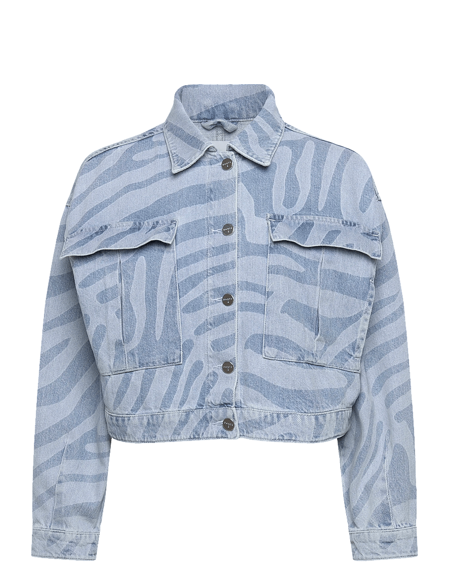 Dante6 - Dante6-Spring printed denim jacket - vorjakkar - skywash blue - 1