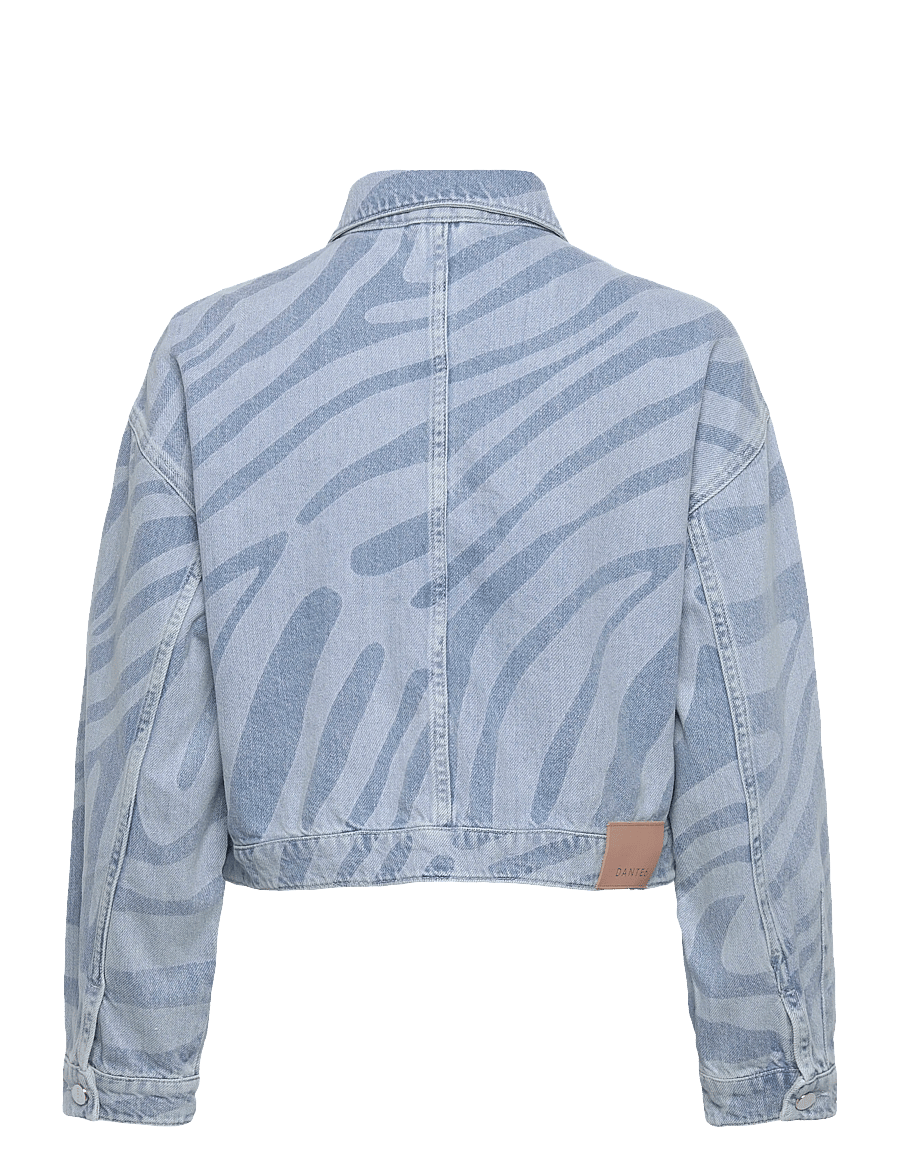 Dante6 - Dante6-Spring printed denim jacket - vorjakkar - skywash blue - 2