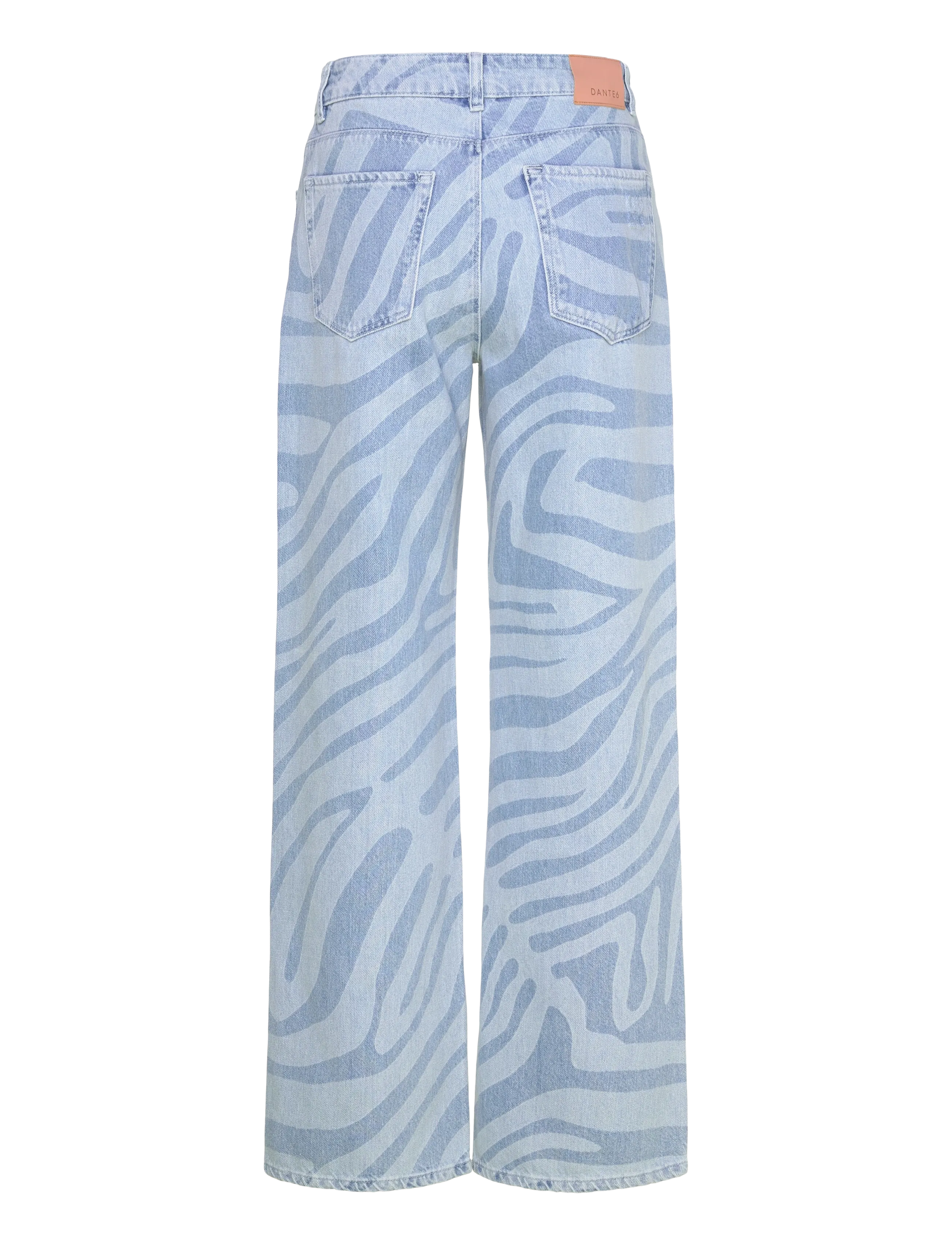 Dante6 - Dante6-Nuit wide leg printed jeans - brede jeans - skywash blue - 2