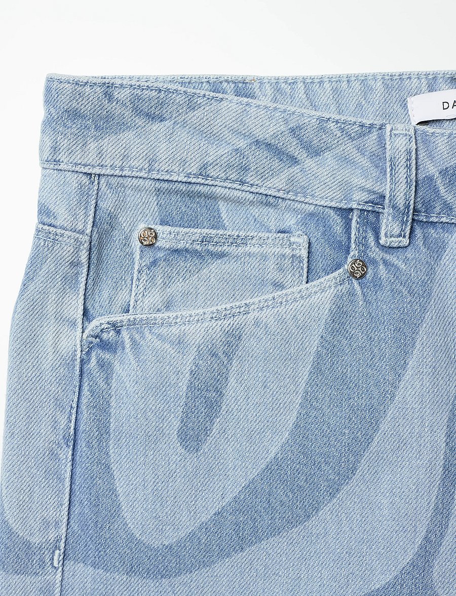 Dante6 - Dante6-Nuit wide leg printed jeans - brede jeans - skywash blue - 5