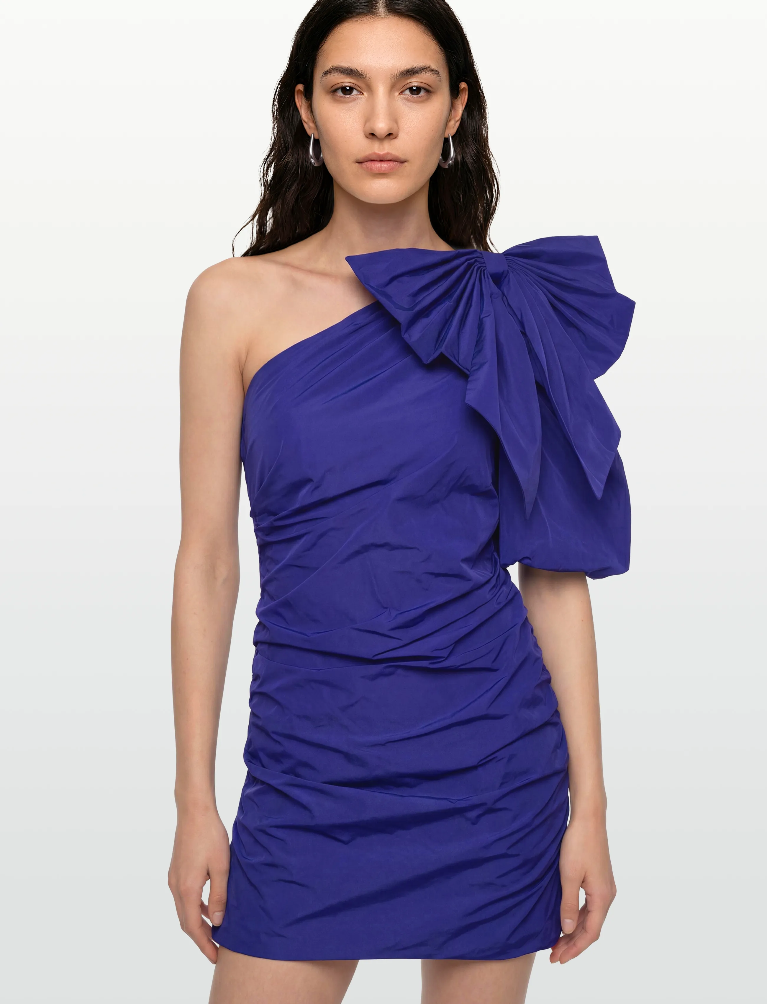 Dante6 - Dante6-Tami draping bow dress - evening dresses - purple eclipse - 4