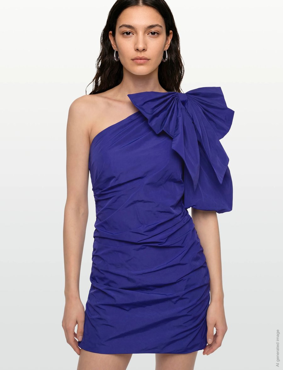 Dante6 - Dante6-Tami draping bow dress - cocktailkjoler - purple eclipse - 4