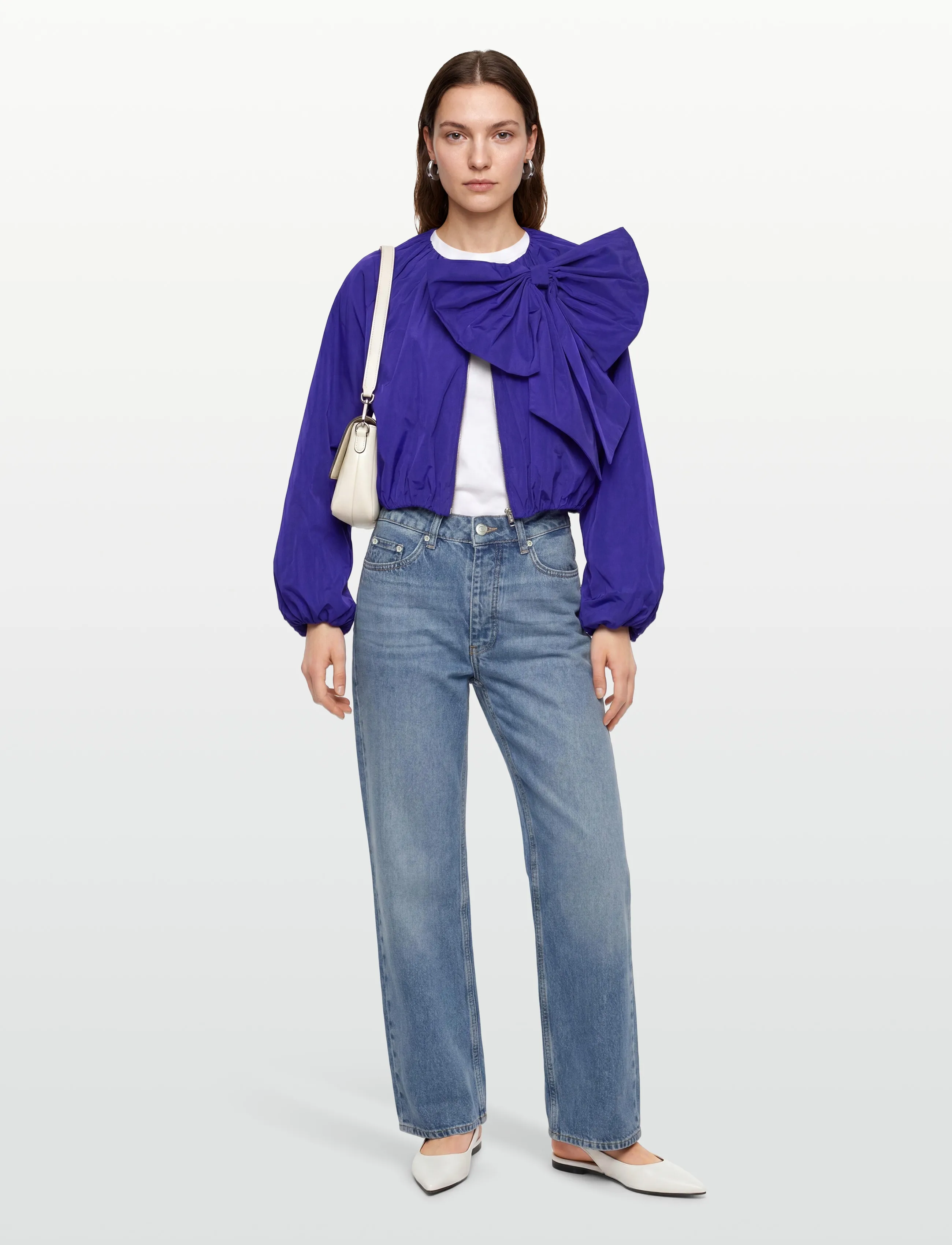 Dante6 -Tomomi Bow Bolero, XS/S, Jackets, Lila - Bomber, Frauen