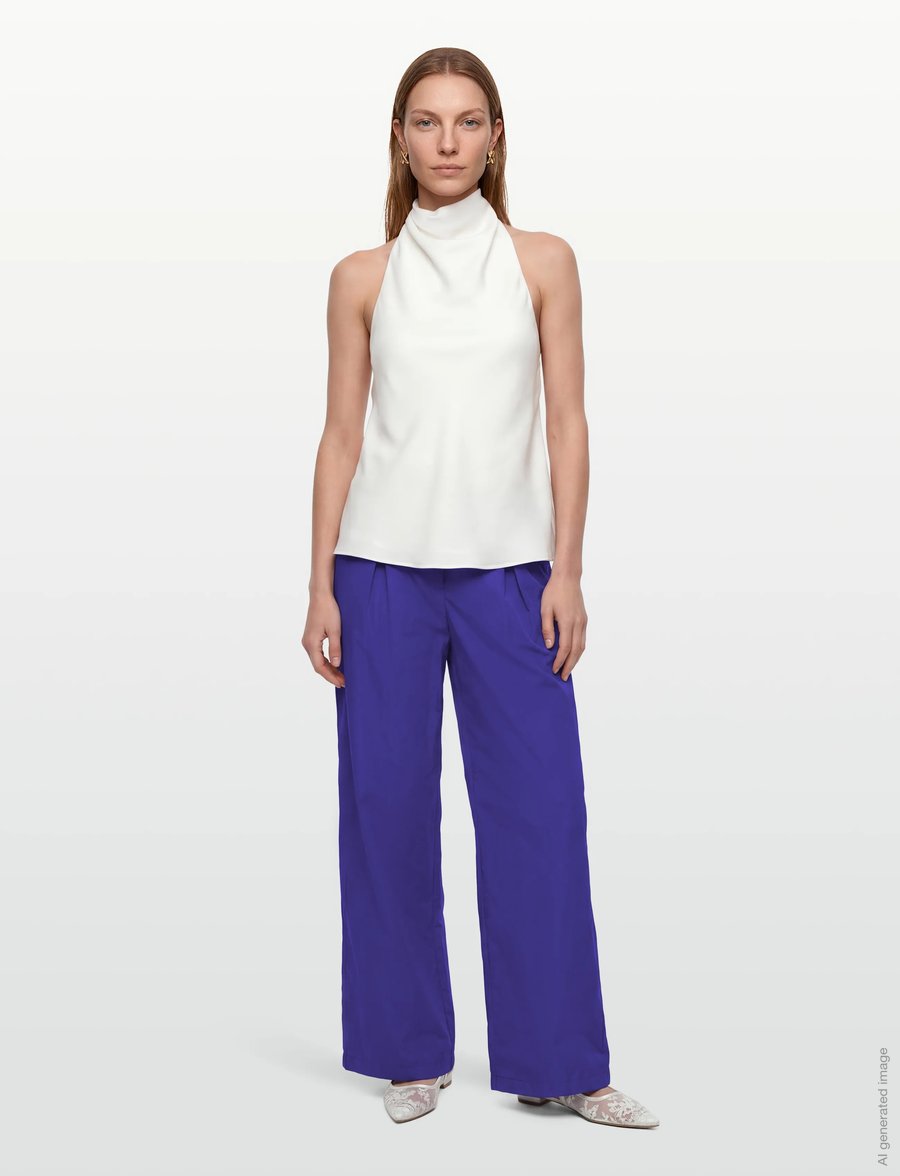 Dante6 - Dante6-Tempest wide leg pants - bukser med brede ben - purple eclipse - 0