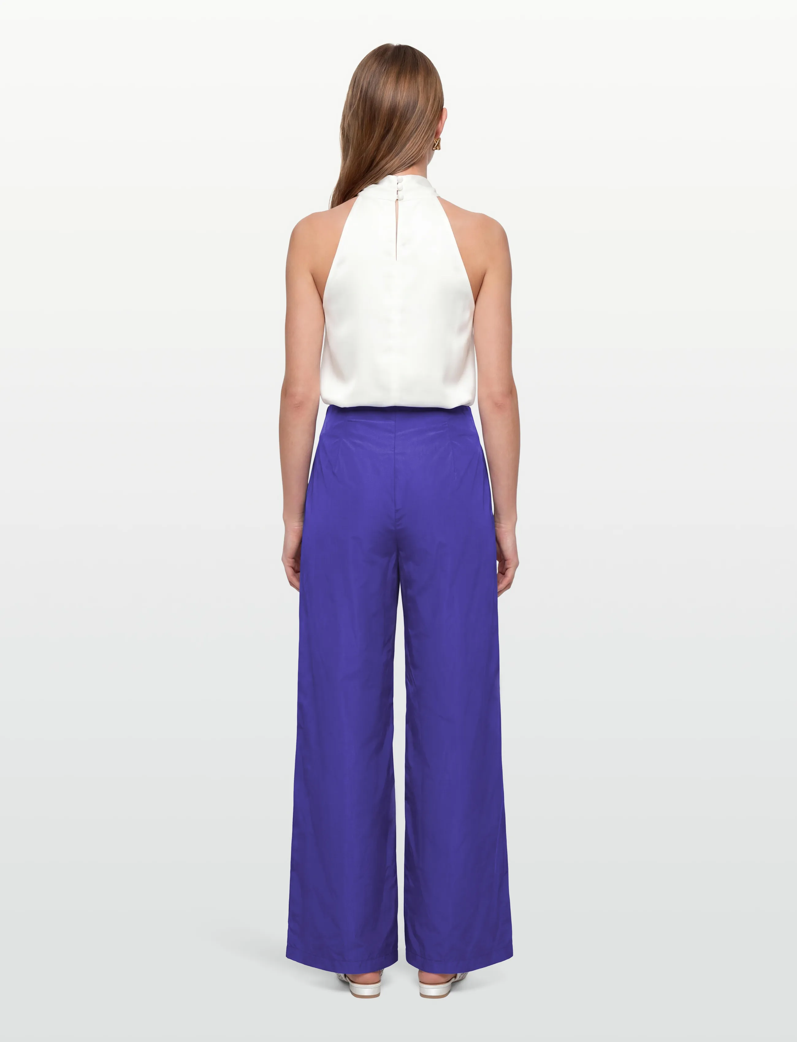 Dante6 - Dante6-Tempest wide leg pants - hosen mit weitem bein - purple eclipse - 4