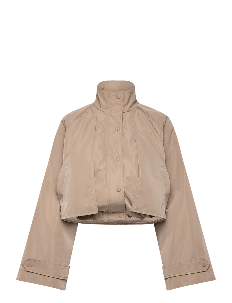 Dante6 - Dante6-Duane cape cropped trenchcoat - vårjackor - sand beige - 0