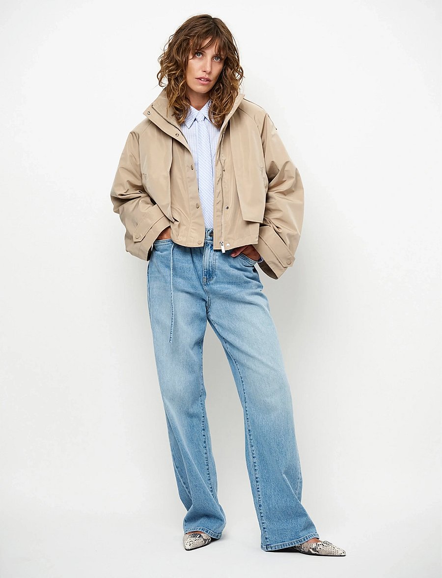 Dante6 - Dante6-Duane cape cropped trenchcoat - sand beige - 0