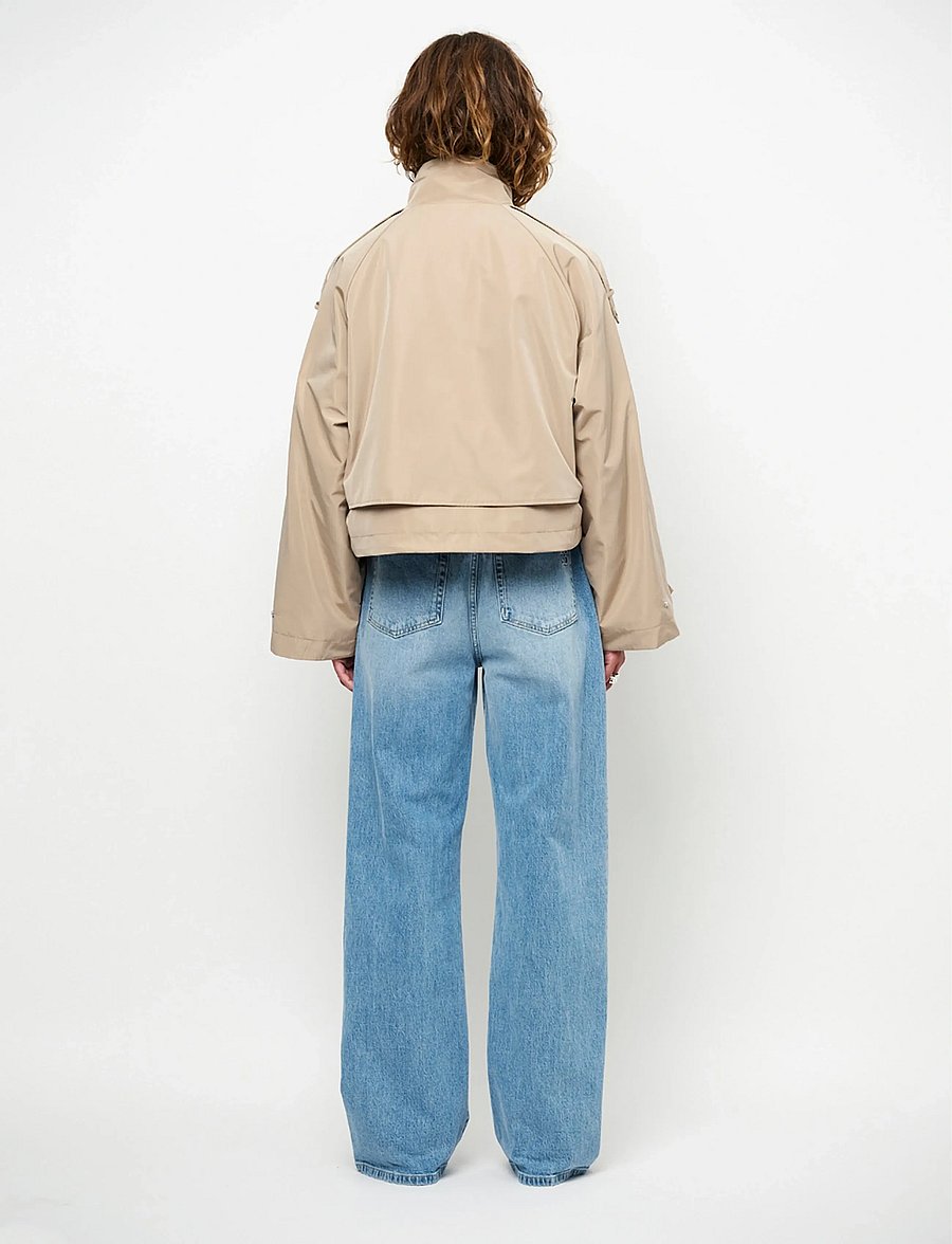 Dante6 - Dante6-Duane cape cropped trenchcoat - sand beige - 4
