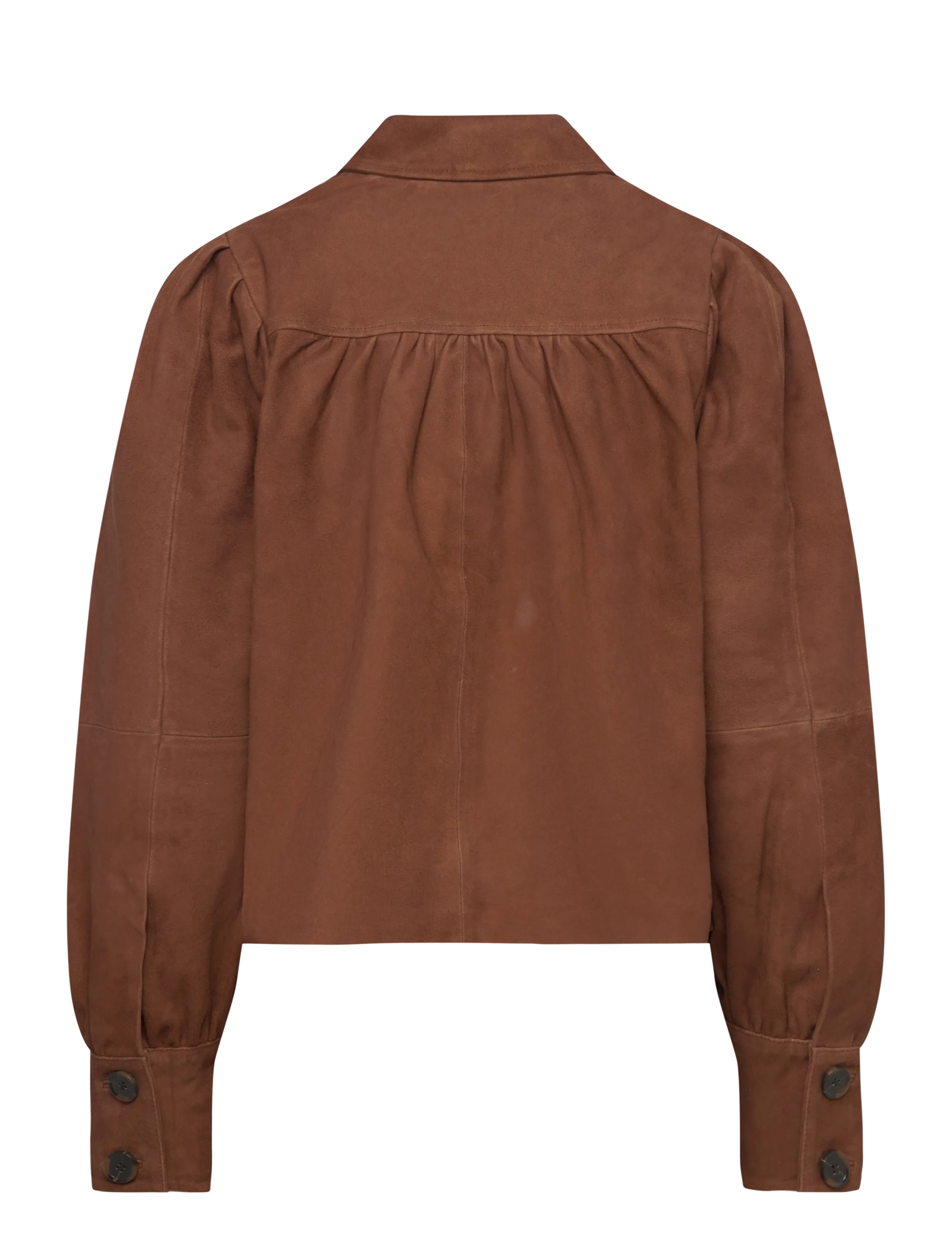 Dante6 - Dante6-Micaiah cropped suede jacket - cognac - 2
