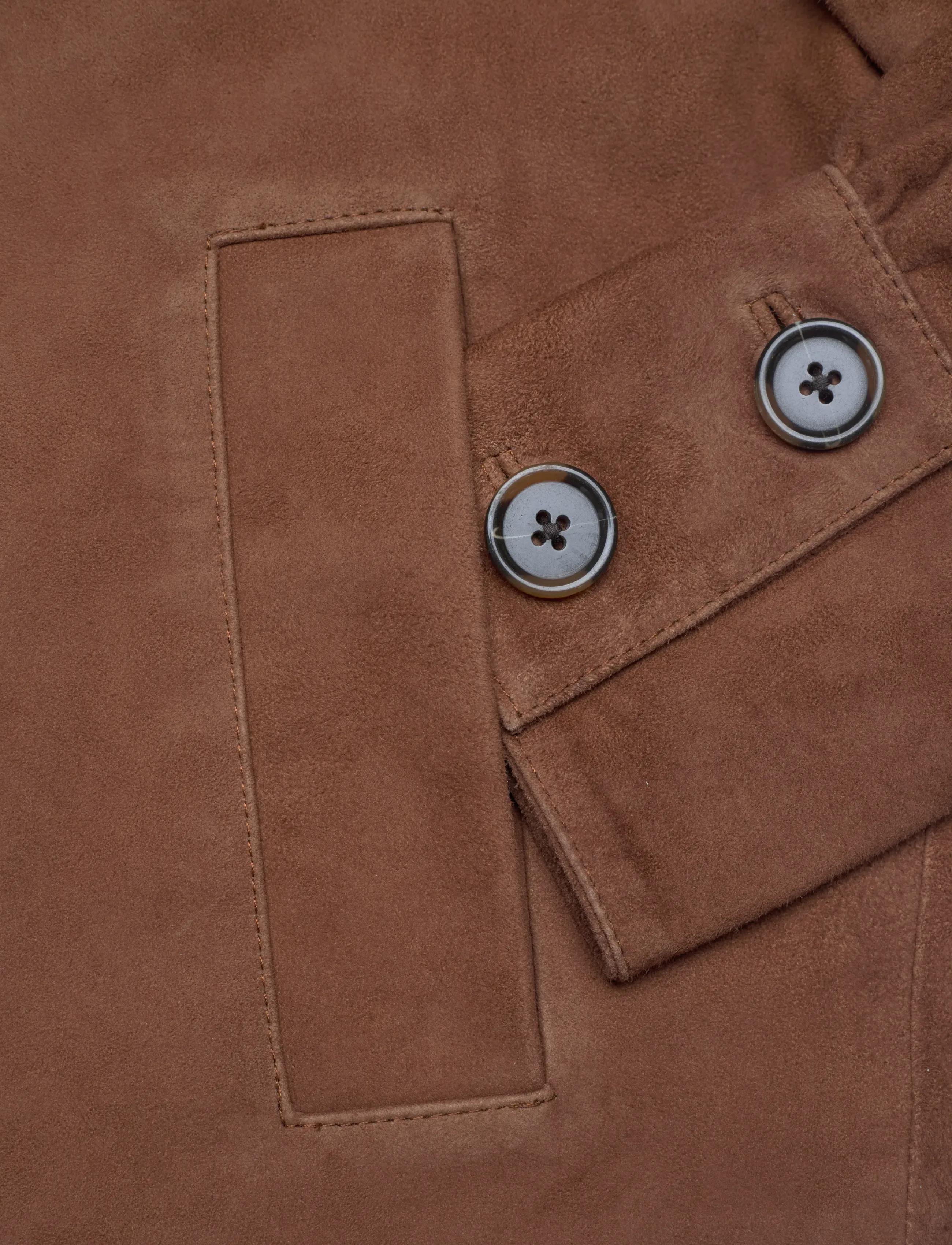Dante6 - Dante6-Micaiah cropped suede jacket - cognac - 5