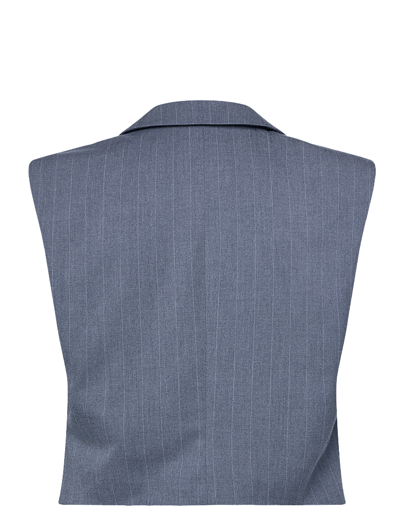 Dante6 - Dante6-Jarod pinstripe gilet - dobbeltradede blazere - steel blue - 1