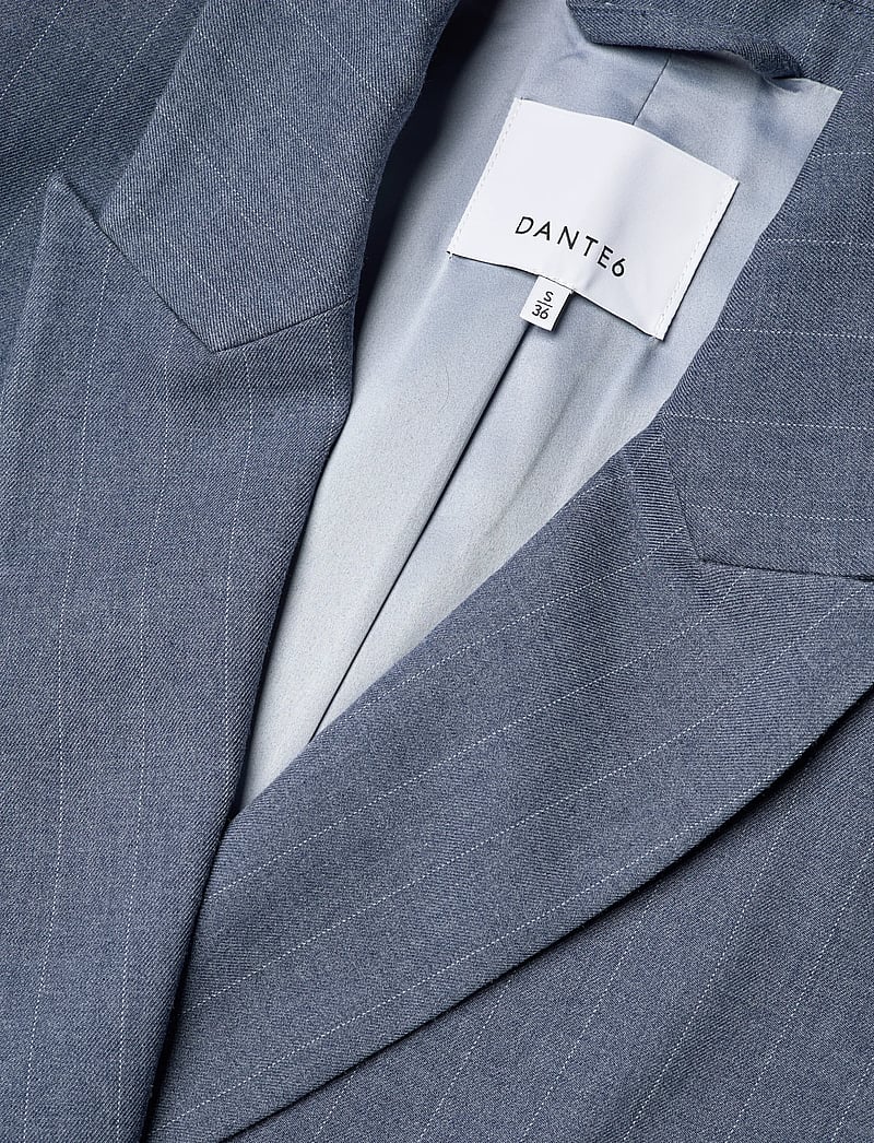 Dante6 - Dante6-Jarod pinstripe gilet - dobbeltradede blazere - steel blue - 2