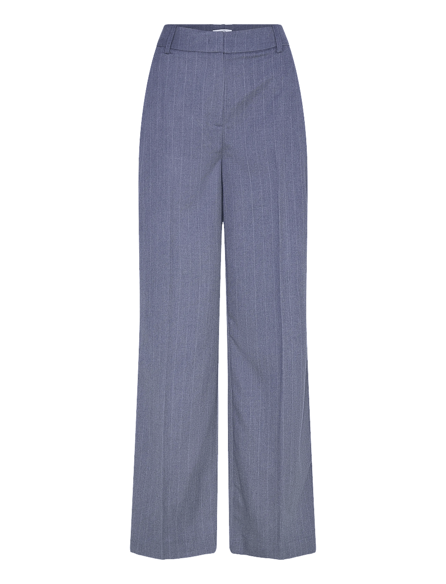 Dante6 - Dante6-Alain pinstripe smart pants - anzugshosen - steel blue - 1