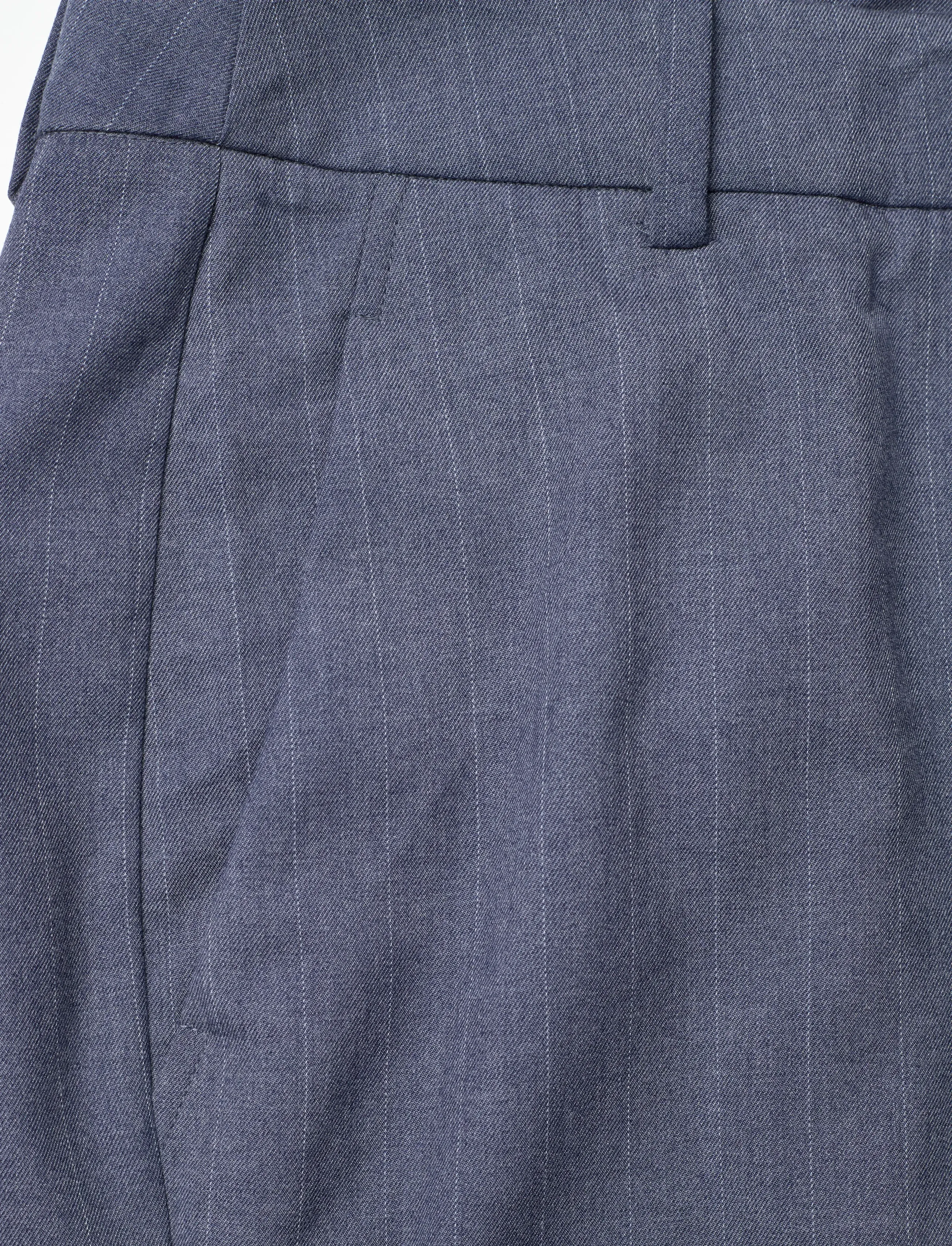 Dante6 - Dante6-Alain pinstripe smart pants - habitbukser - steel blue - 4