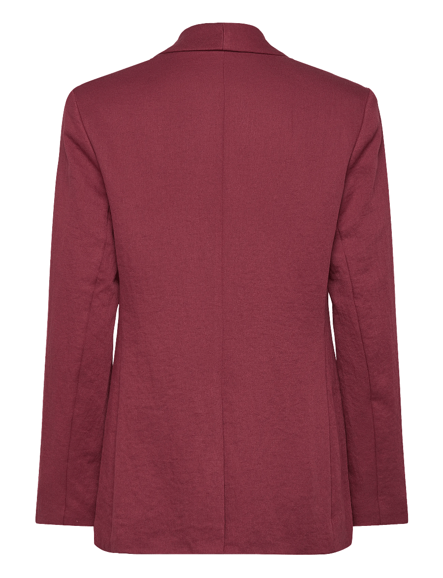 Dante6 - Dante6-Dayva relaxed fit blazer - enkeltradede blazere - berry red - 2