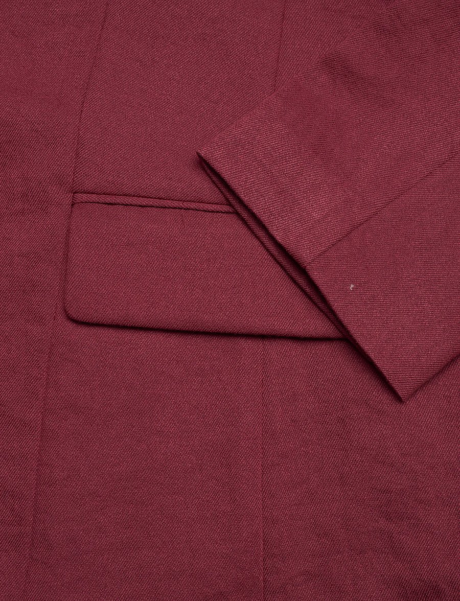 Dante6 - Dante6-Dayva relaxed fit blazer - enkeltradede blazere - berry red - 5
